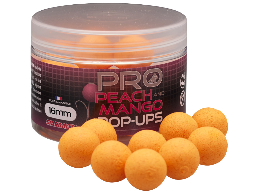 Obrázek k výrobku 73175 - STARBAITS Plovoucí Boilies Pop Up PRO Peach Mango 50 g