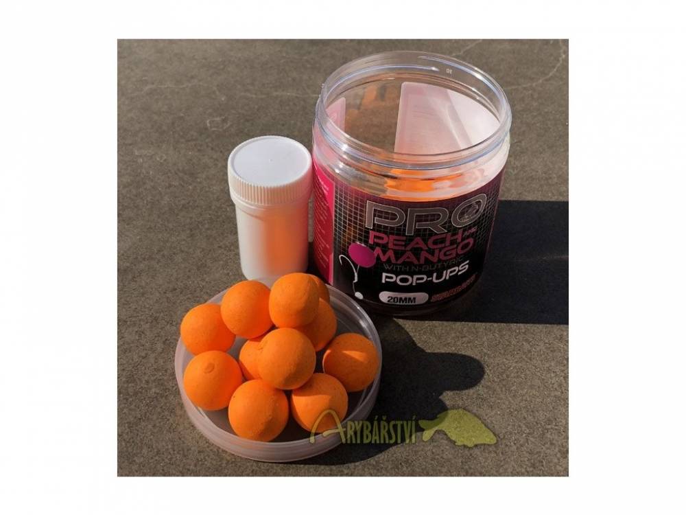 Obrázek k výrobku 61167 - STARBAITS Plovoucí Boilies PROBIOTIC Peach Mango Pop-up