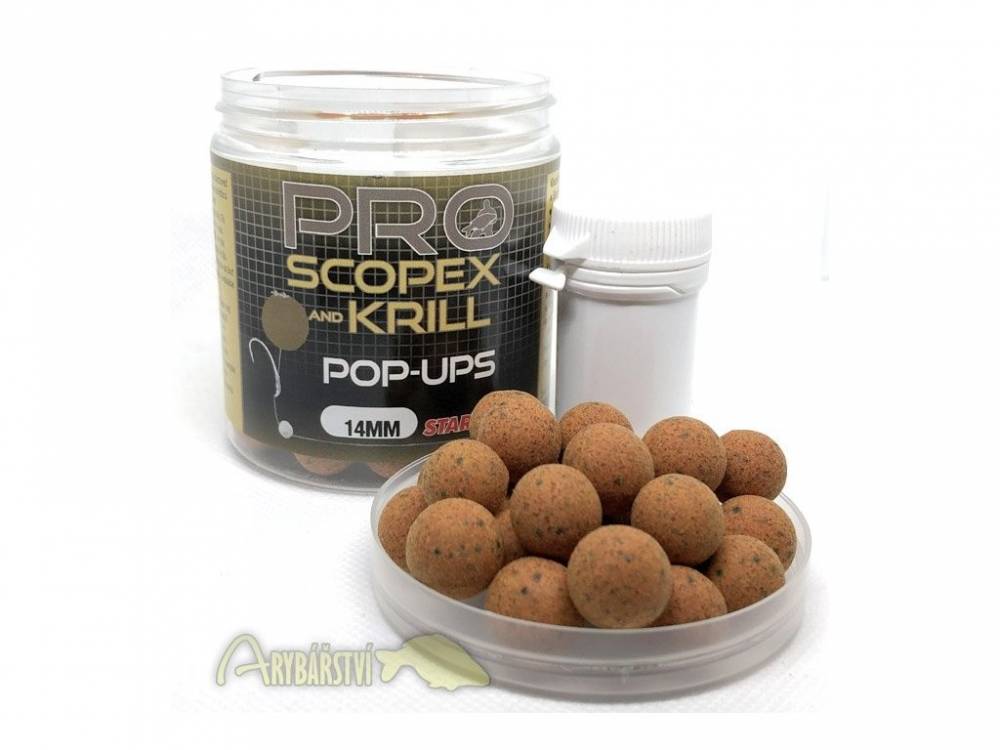 Obrázek k výrobku 61177 - STARBAITS Plovoucí Boilies PROBIOTIC Scopex Krill Pop-Up