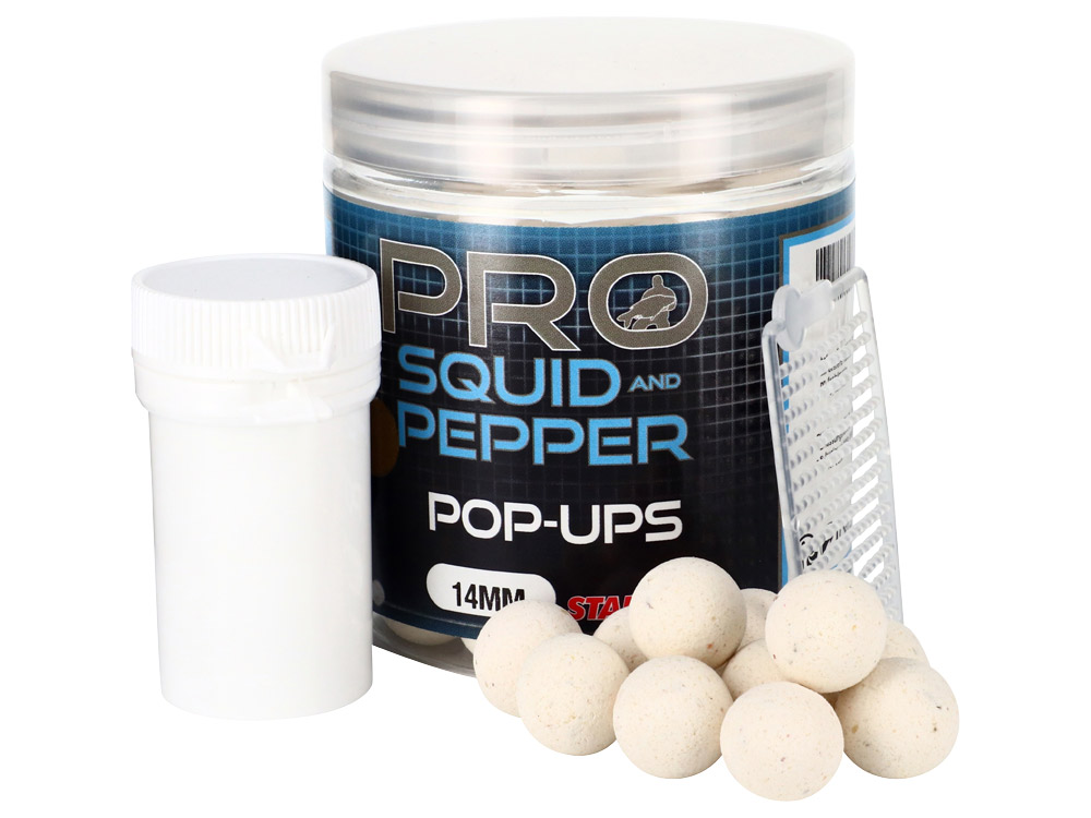 Obrázek k výrobku 69981 - STARBAITS Plovoucí Boilies PROBIOTIC Squid Pepper Pop-Up 60 g - Průměr: 14 mm