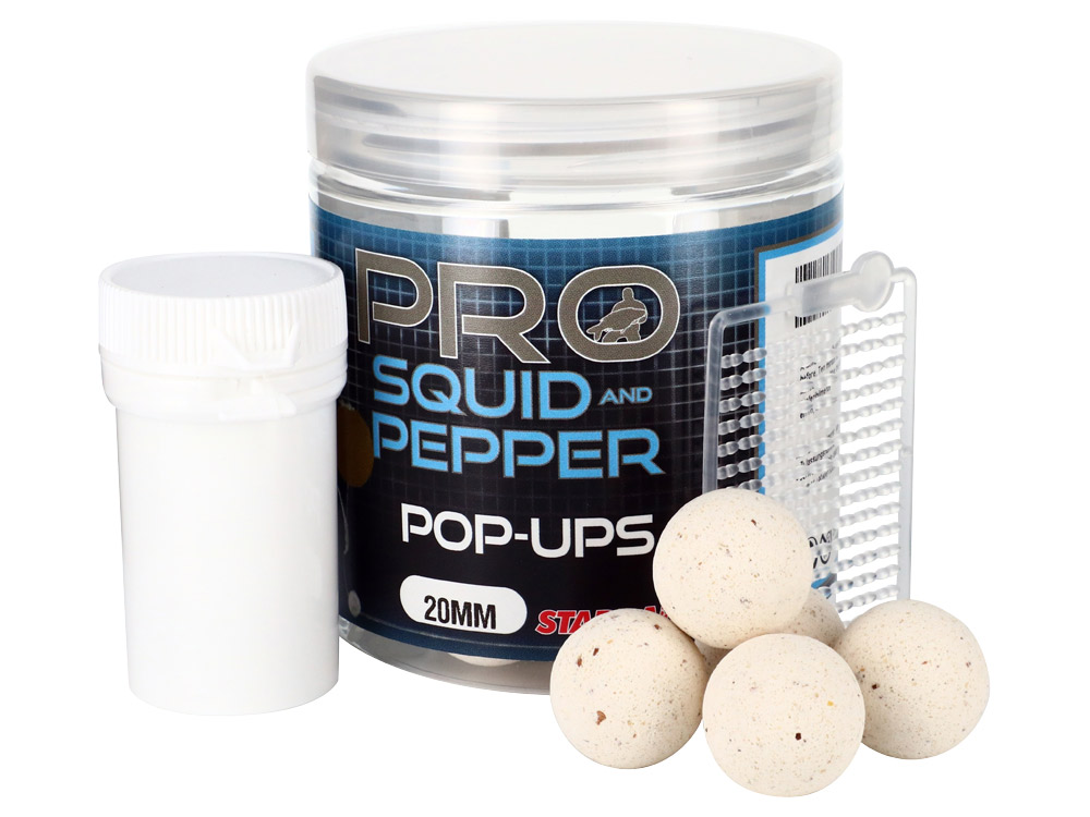 Obrázek k výrobku 69982 - STARBAITS Plovoucí Boilies PROBIOTIC Squid Pepper Pop-Up 60 g - Průměr: 20 mm