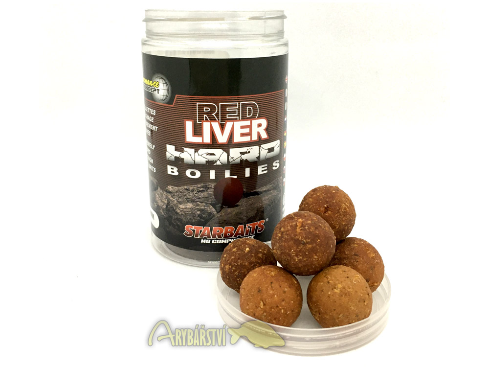 Obrázek k výrobku 70346 - STARBAITS Red Liver Hard Boilies 200 g - Průměr: 24 mm