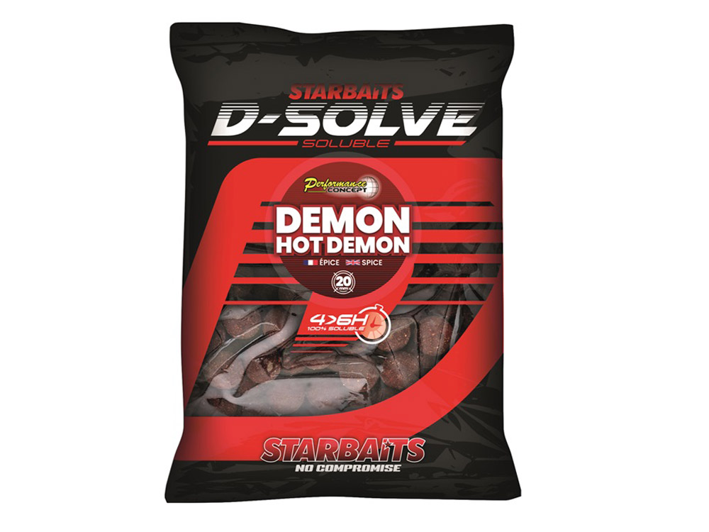 Obrázek k výrobku 73874 - STARBAITS Rozpustné boilie D-Solve Boilies Hot Demon 2.5 kg 20 mm