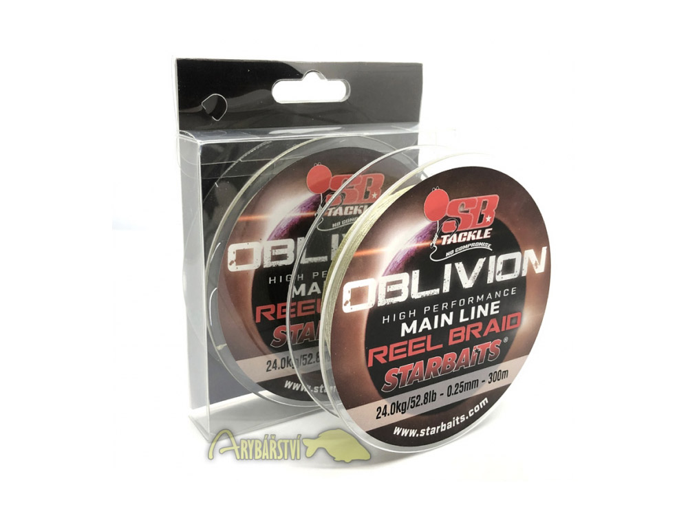 Obrázek k výrobku 69090 - STARBAITS Splétaná šňůra Obvilion Reel Braid - Průměr: 0.17 mm, Návin: 300 m, Nosnost: 17 kg