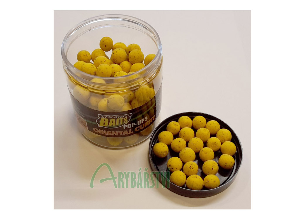 Obrázek k výrobku 69178 - STRATEGY BAITS Plovoucí boilies Pop-Ups 100 g - Průměr: 12 mm, Balení: 100 g, Příchuť: Oriental Curry / kari
