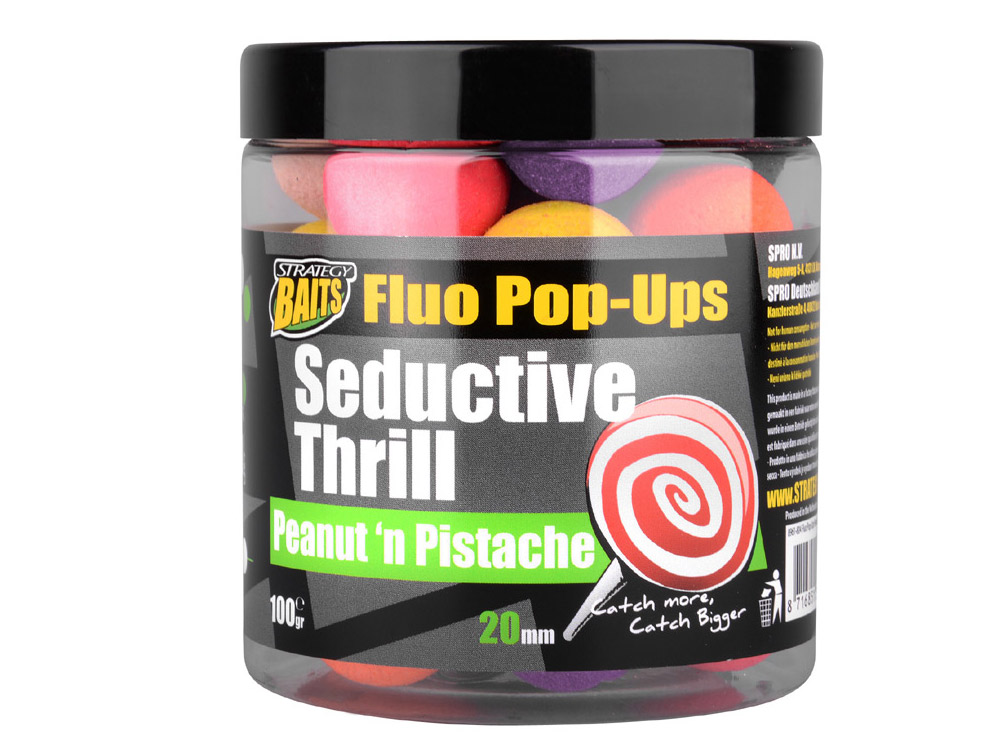 Obrázek k výrobku 69219 - STRATEGY BAITS Plovoucí boilies POP20 SEDUCTIVE THRILL 20 mm 100 g - Průměr: 20 mm, Balení: 100 g, Příchuť: Peanut