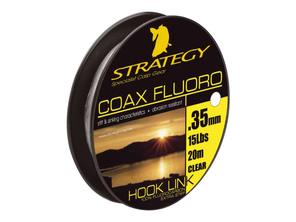 Obrázek k výrobku 61629 - STRATEGY Fluorocarbon Brown Coax Fluoro Hooklink 20 m 15 Lb