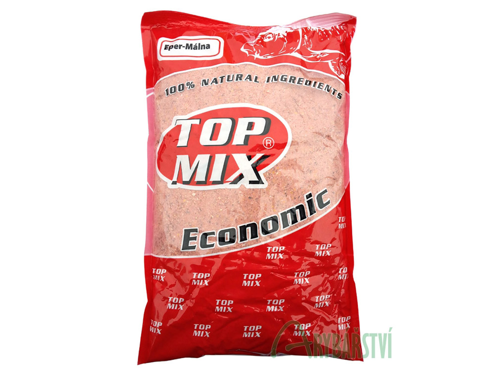 Obrázek k výrobku 69640 - TOP MIX Krmítková směs Economic Groundbait 1 kg - Příchuť: jahoda malina