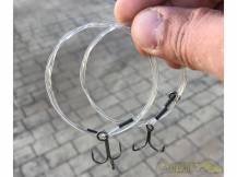 Obrázek k výrobku 71530 - DAM Návazec na dravce Effzett Mono Deadbait Rig 1.00 mm 25 kg 75 cm 2 ks - Velikost háčku: 2