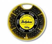 Obrázek k výrobku 52765 - DELPHIN Soft Vyvažovací zátěže Žlutá Krabička 100 g