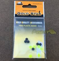 Obrázek k výrobku 54274 - GOLD STAR Hard Plastic Beads Korálkové zarážky Plastové