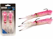 Obrázek k výrobku 67808 - SAVAGE GEAR Gumová nástraha 3D TPE Swim Squid - Velikost: 9.5 cm, Hmotnost: 10 g, Zbarvení: Pink glow