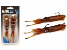 Obrázek k výrobku 67809 - SAVAGE GEAR Gumová nástraha 3D TPE Swim Squid - Velikost: 9.5 cm, Hmotnost: 10 g, Zbarvení: Brown UV