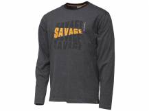 Obrázek k výrobku 70528 - SAVAGE GEAR Tičko Simply Savage Logo Tee Long Sleeve