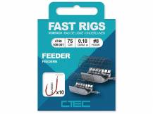 Obrázek k výrobku 63462 - SPRO Feederový návazec C-TEC Fast Rigs Classic Feeder 75 cm 10 ks - Velikost háčku: 8, Průměr vlasce: 0.18 mm