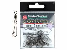 Obrázek k výrobku 60121 - SPRO Pevnostní Obratlík s karabinkou Rolling Swivel + Hook Snap