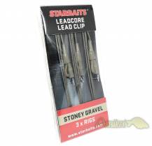 Obrázek k výrobku 61030 - STARBAITS Koncová Montáž LEAD CORE LEAD CLIP STONEY GRAVEL 3 ks