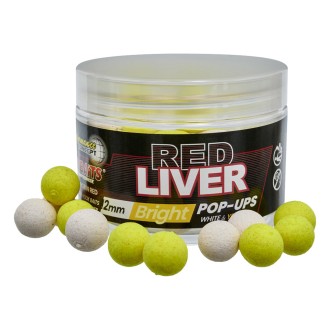 STARBAITS Plovoucí Boilies Bright Pop Up 50 g Red Liver