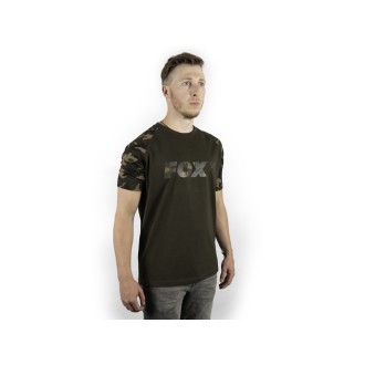 FOX Tričko Camo Khaki Chest Print T-Shirt